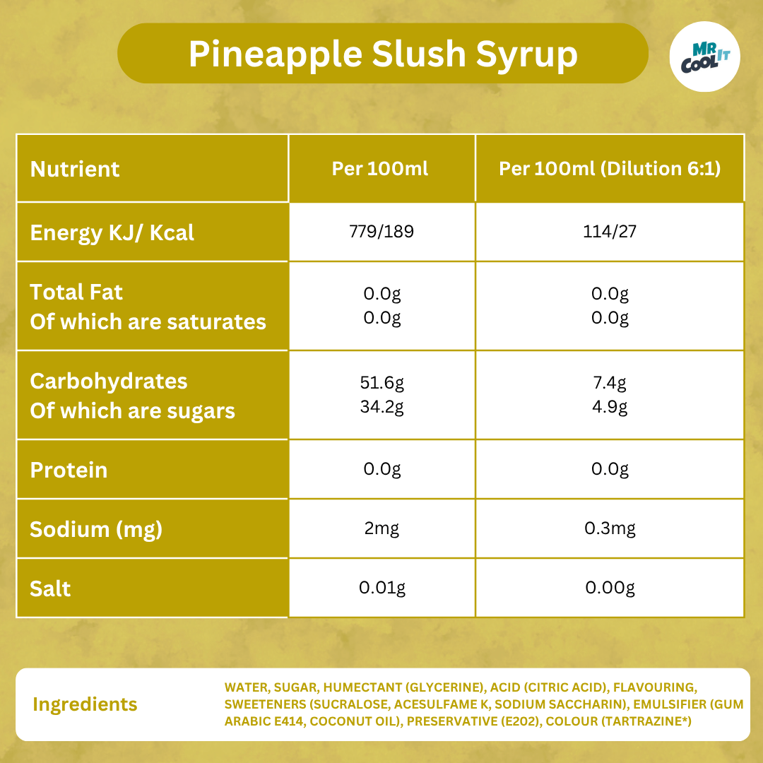 Pineapple Slush Syrup