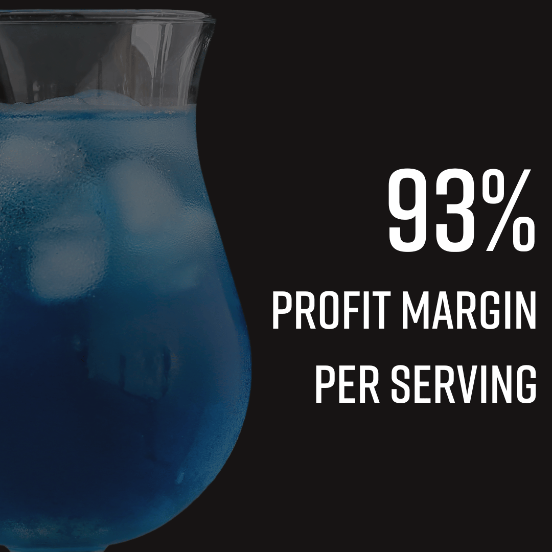 Blue Lagoon Cocktail Slush Syrup.