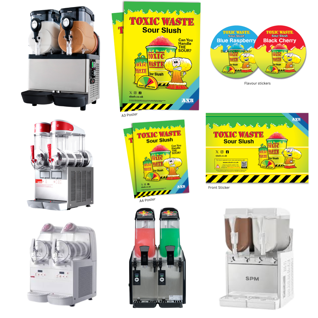 Toxic Waste® POS & Branding Pack for Other Twin Machines.