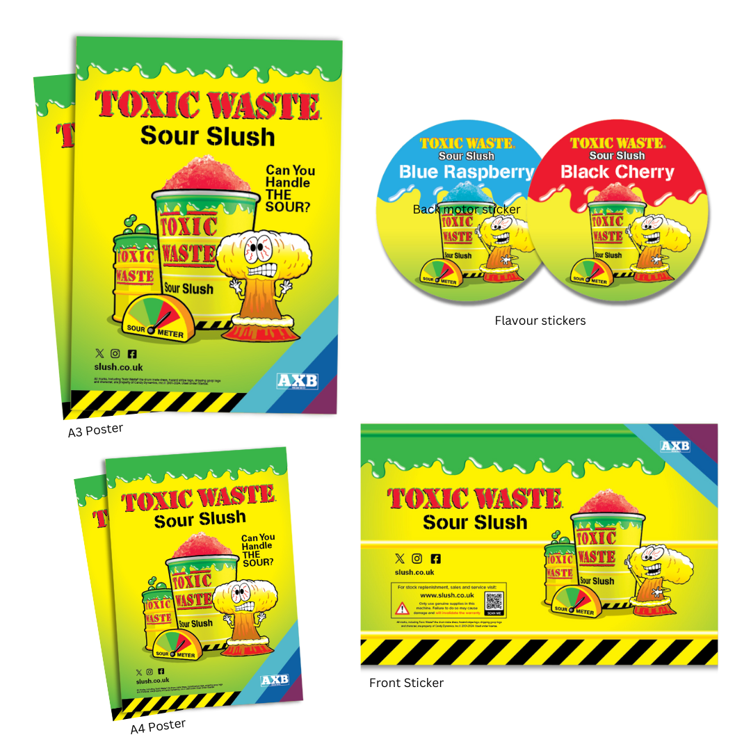 Toxic Waste® POS & Branding Pack for Other Twin Machines.