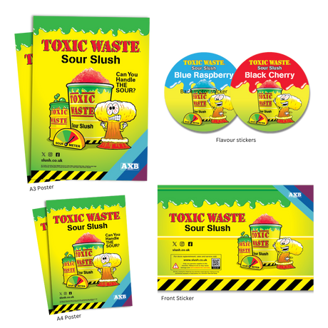 Toxic Waste® POS & Branding Pack for Other Twin Machines.
