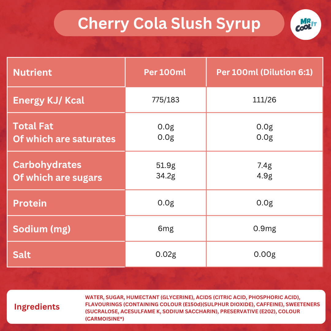 Cherry Cola Slush Syrup