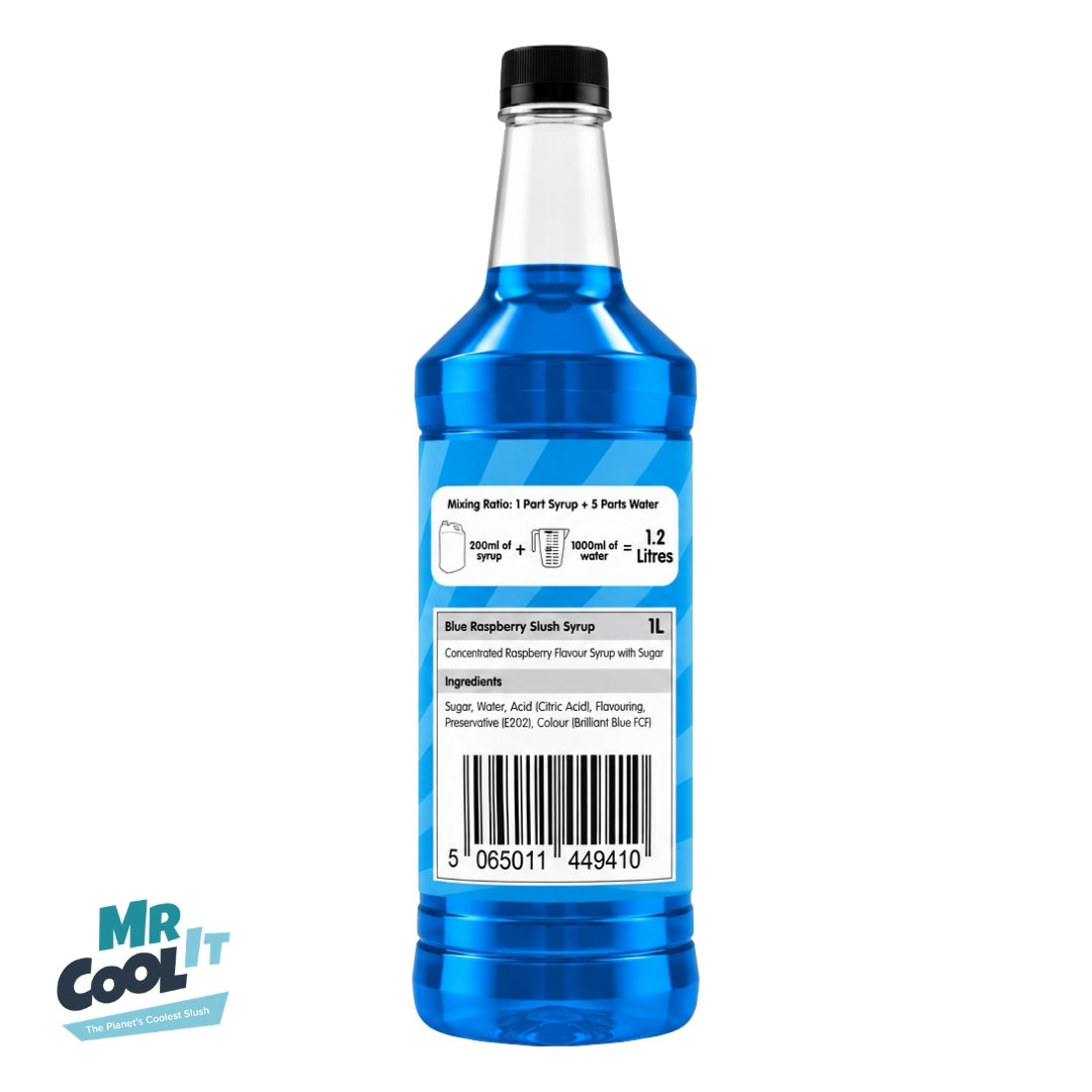 Mr Cool It Blue Raspberry Glycerol-Free Slush Syrup 1L