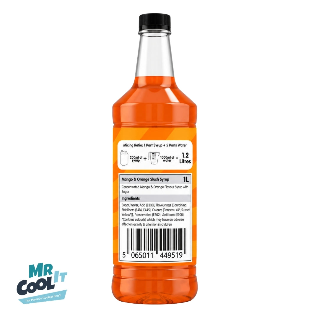 Mr Cool It Mango & Orange Glycerol-Free Slush Syrup 1L