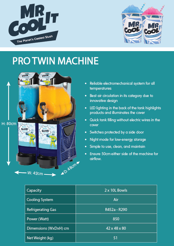 Mr Cool It - Skyline 2 Slush Machine Bundle