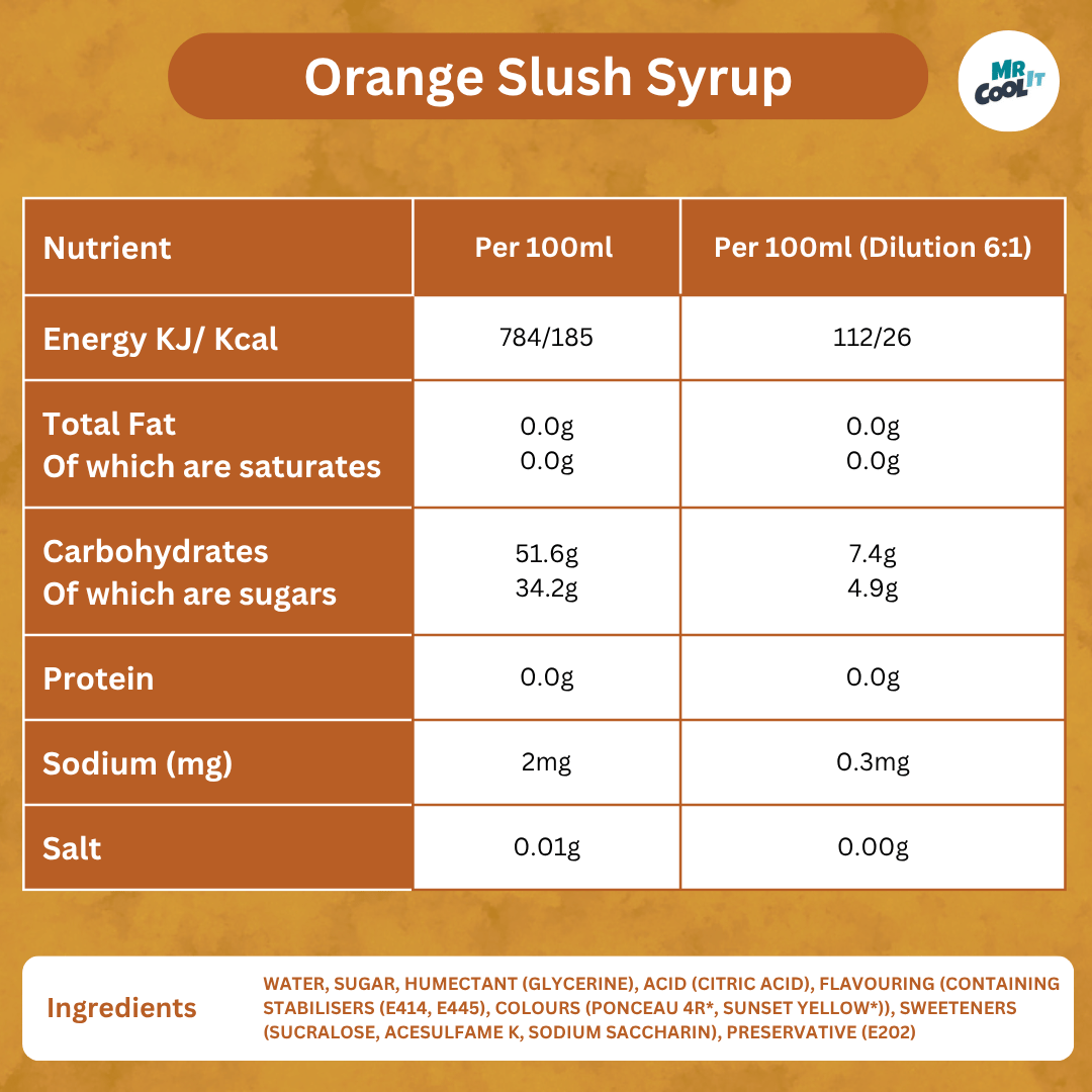 Orange Slush Syrup