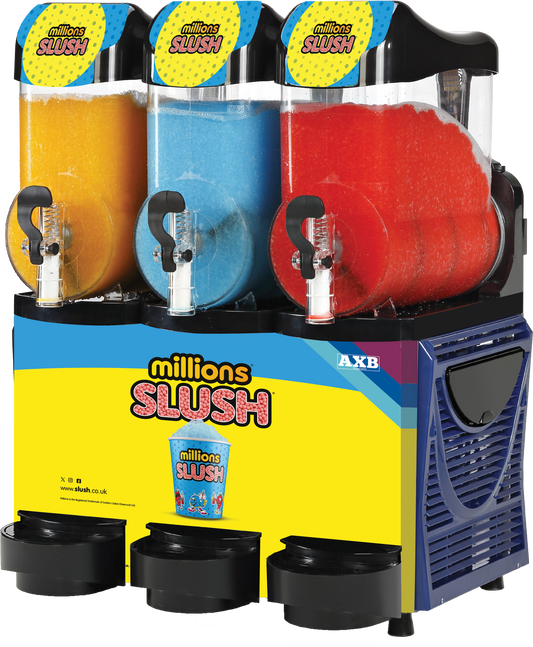 Millions® Pro Triple Bowl 10L Slush Machine - With Free Stock!