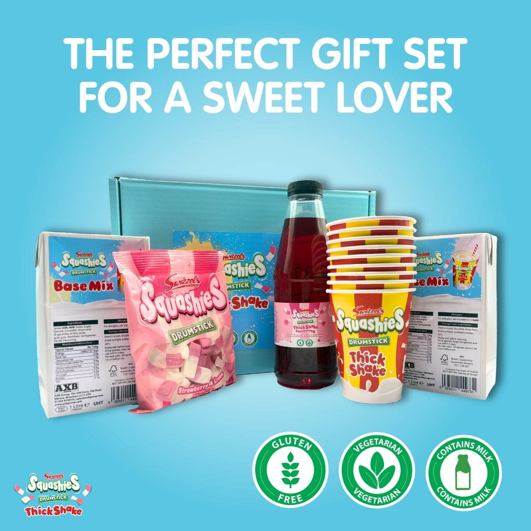 Squashies® Thickshake Strawberry & Cream Gift Box