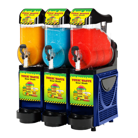 Toxic Waste® Skyline Triple Bowl 10L Slush Machine - With Free Stock!.
