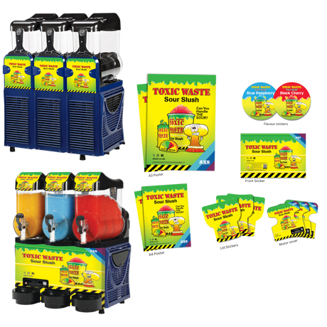 Toxic Waste® POS & Branding Pack for Pro Triple with Metal Front (Skyline 3).
