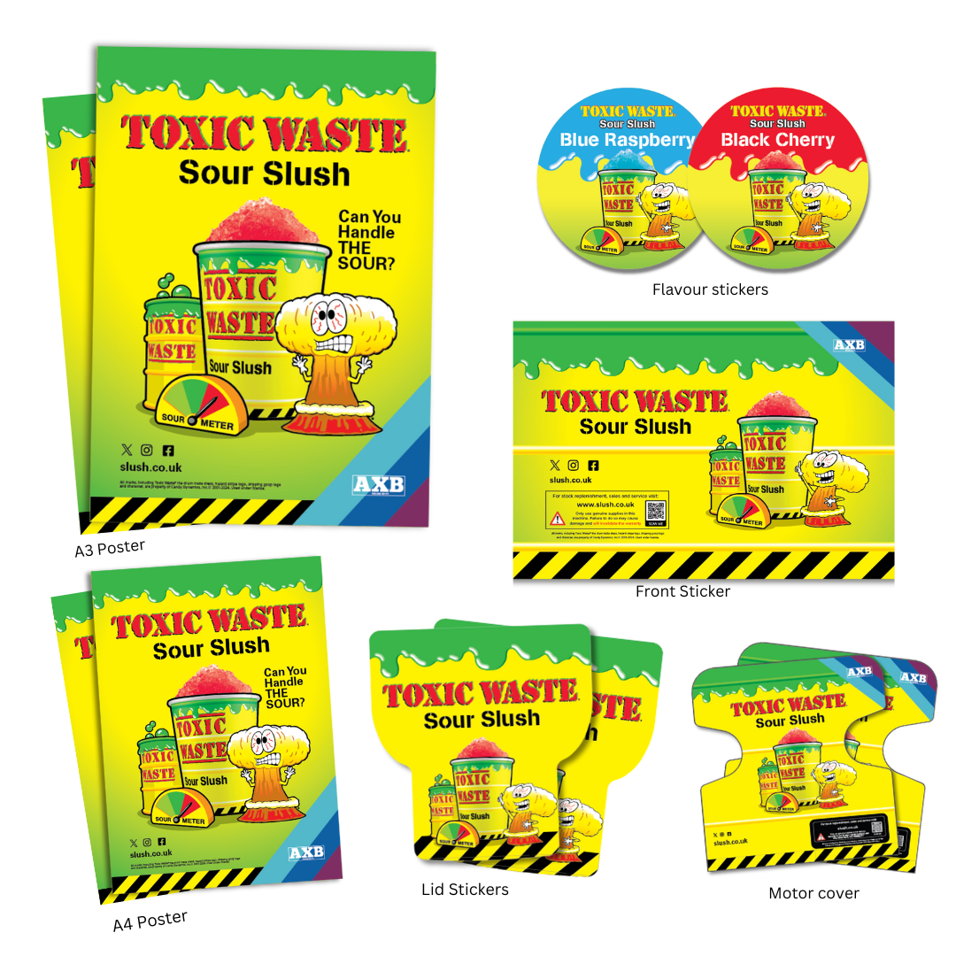 Toxic Waste® POS & Branding Pack for Pro Twin with Metal Front (Skyline 2).