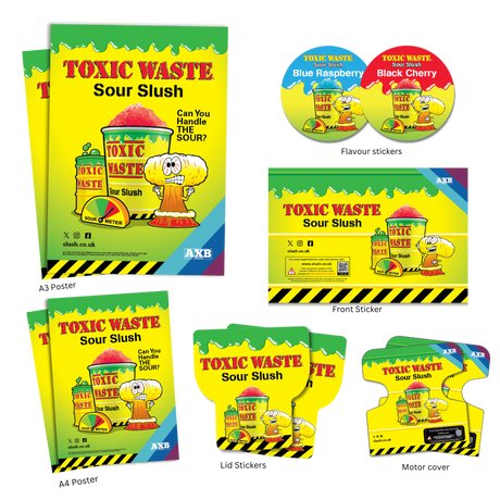 Toxic Waste® POS & Branding Pack for Pro Twin with Metal Front (Skyline 2).