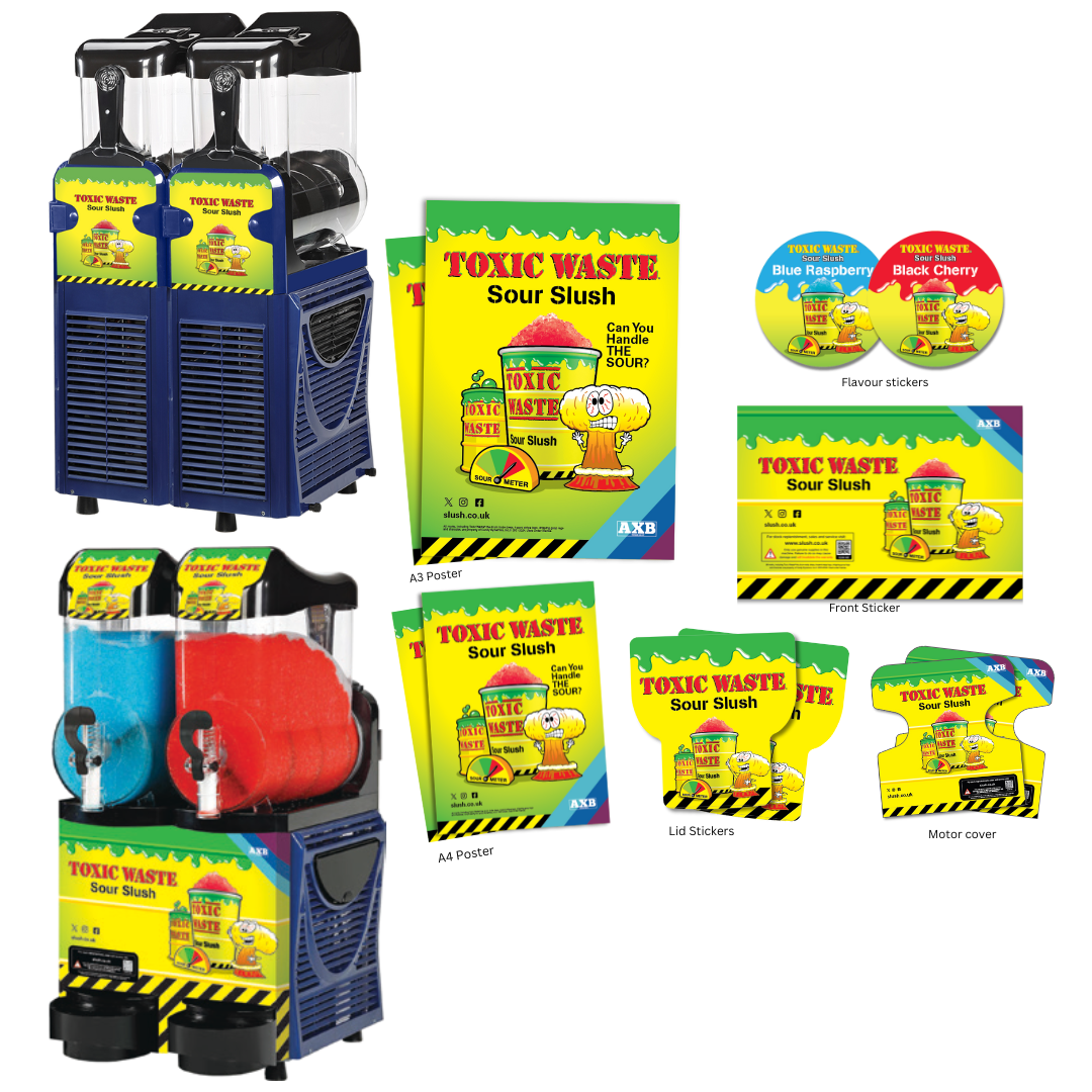 Toxic Waste® POS & Branding Pack for Pro Twin with Metal Front (Skyline 2).