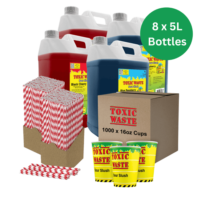Toxic Waste® Syrup & 1000 x 16oz Cup Bundle