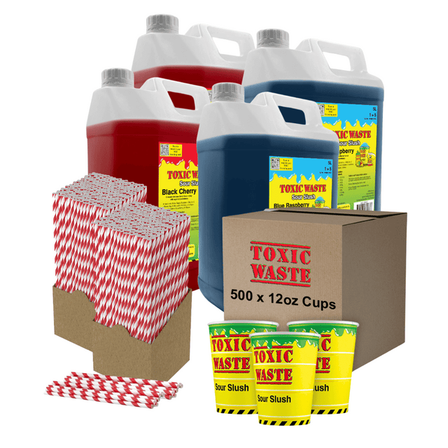 Toxic Waste® Syrup & 500 12oz Cup Bundle