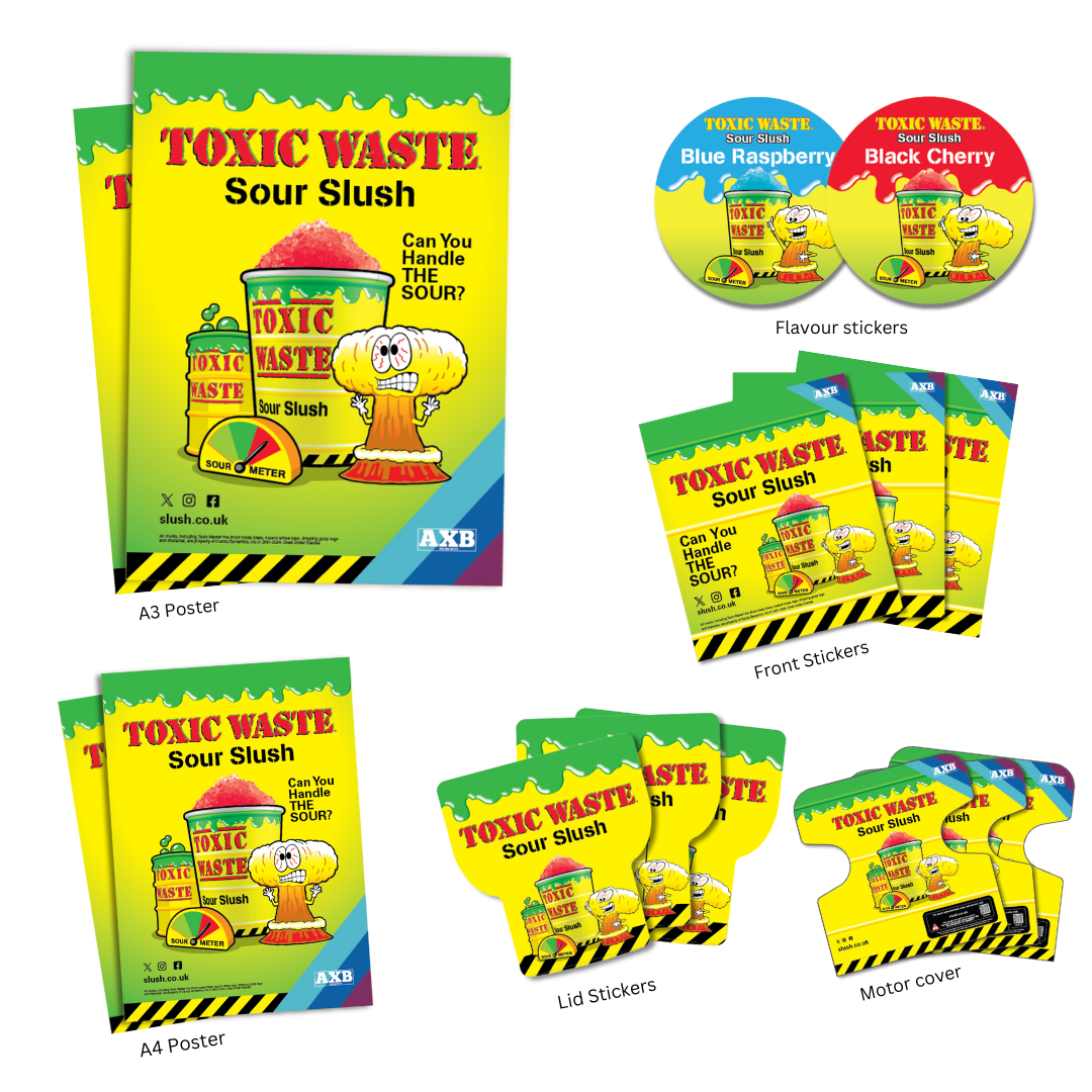 Toxic Waste® POS & Branding Pack for Pro Triple (Skyline 3).
