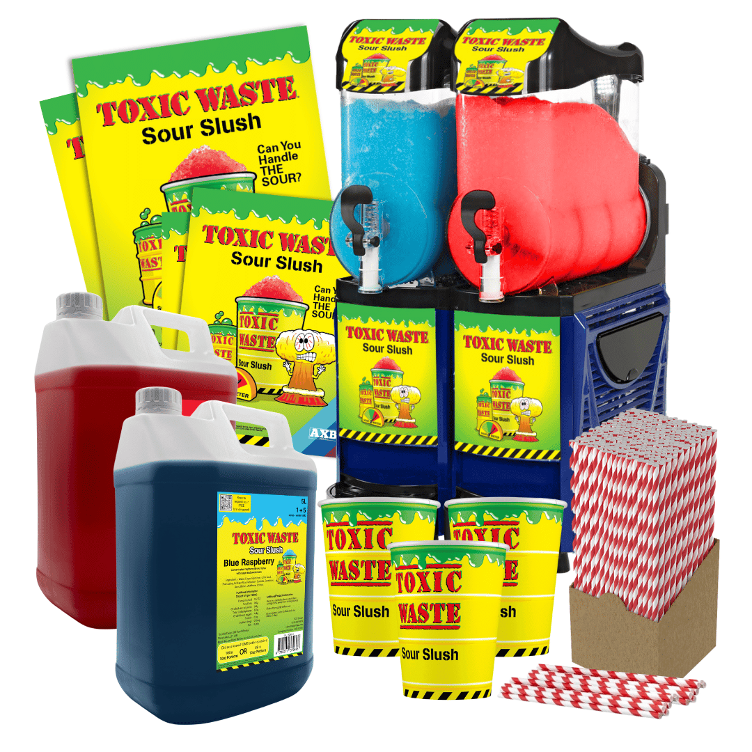 Toxic Waste® Skyline Twin 10Ltr Slush Machine - With Free Stock!