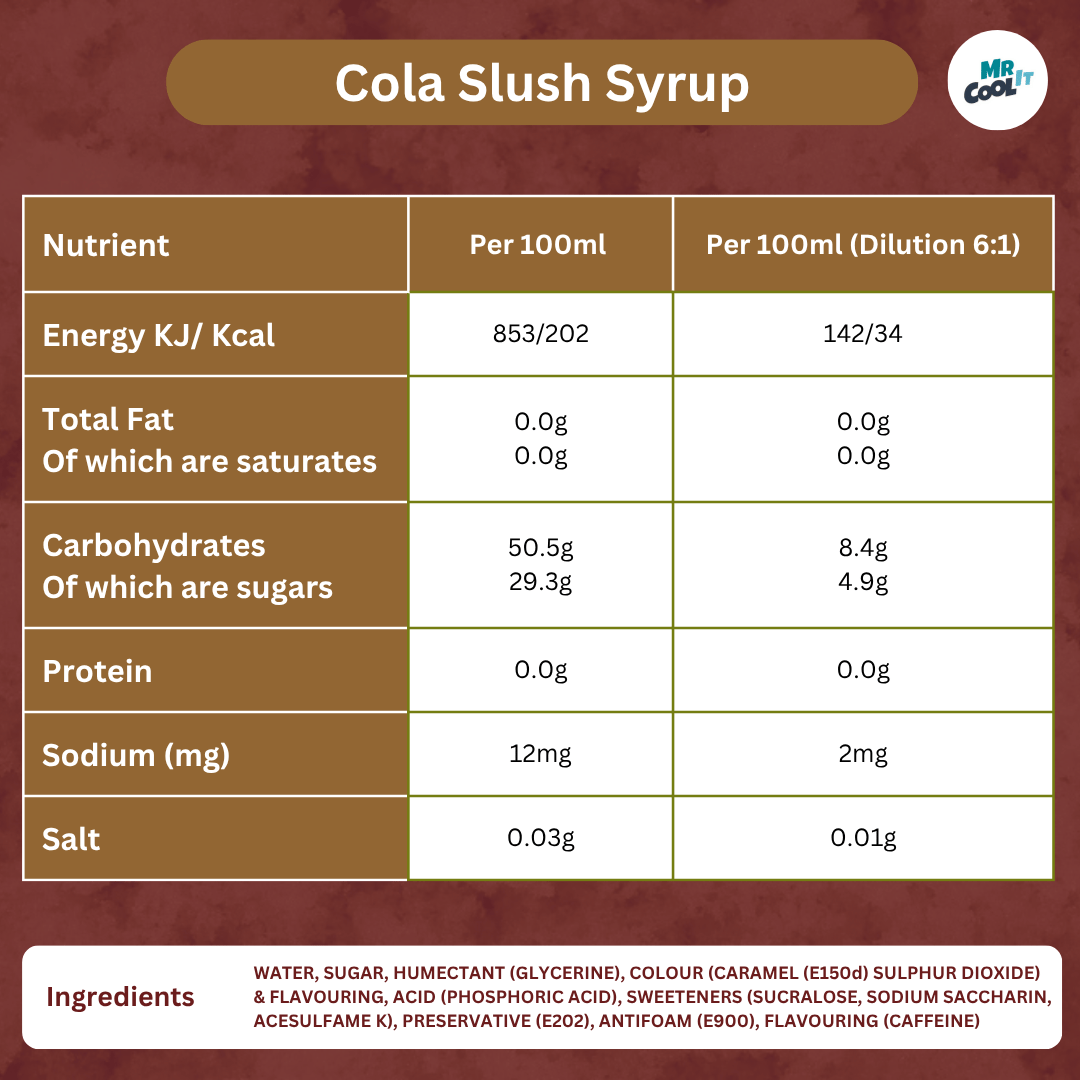 Cola Slush Syrup