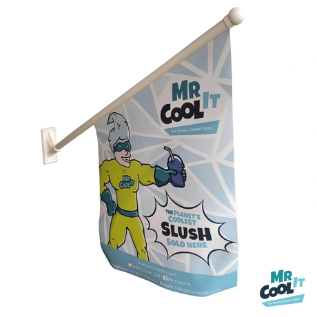 Mr Cool It Flag & Holder.