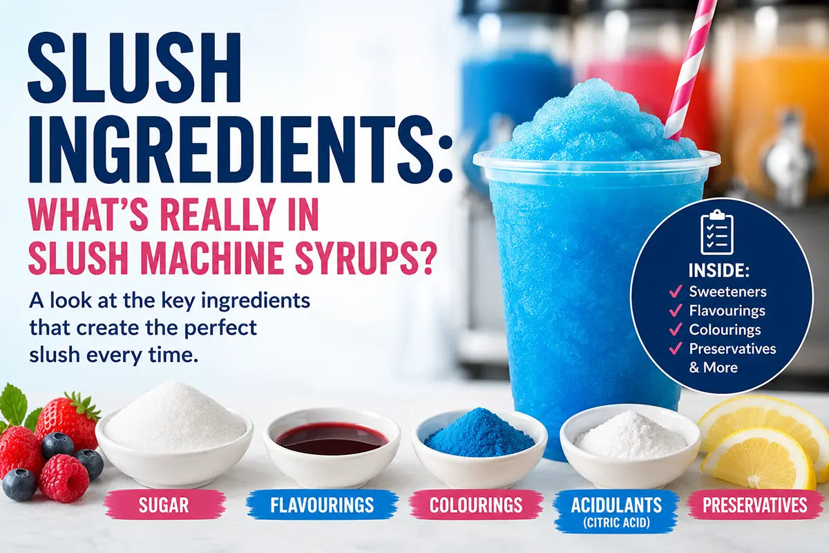 Slush ingredients for slush machine syrups