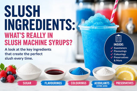 Slush ingredients for slush machine syrups