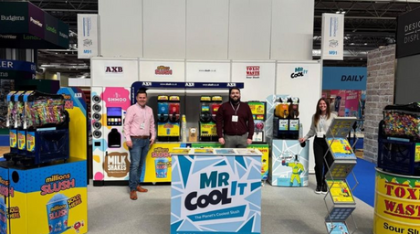 Image of Mr cool it, Toxic Waste Sour Slush and Millions Slush at the national convenience show