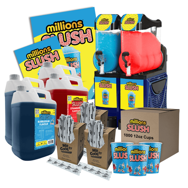Millions® Skyline Twin 10Ltr Slush Machine - With Free Stock!