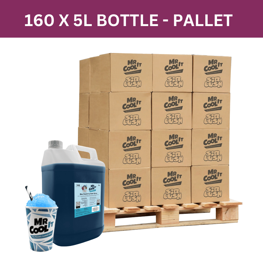 Pallet of Blue Raspberry Slush Syrup - £8.50 per 5L.
