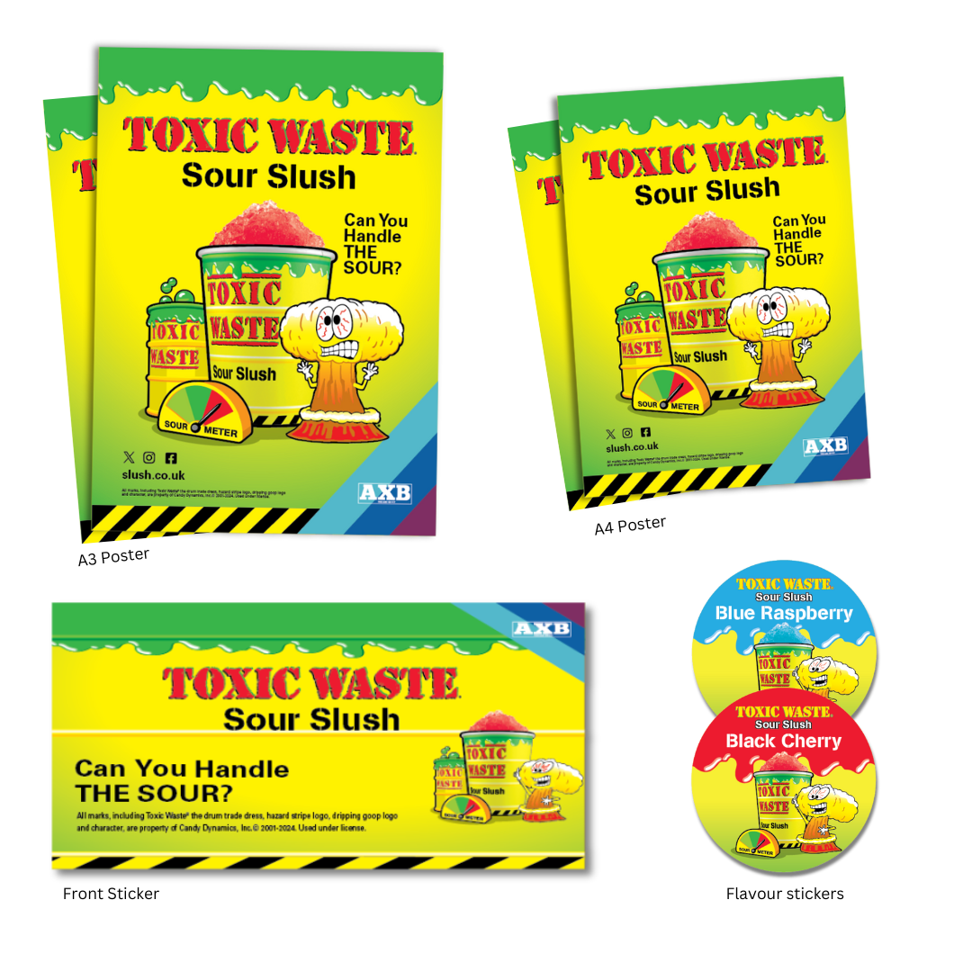 Toxic Waste® POS & Branding Pack for Other Triple Machines.