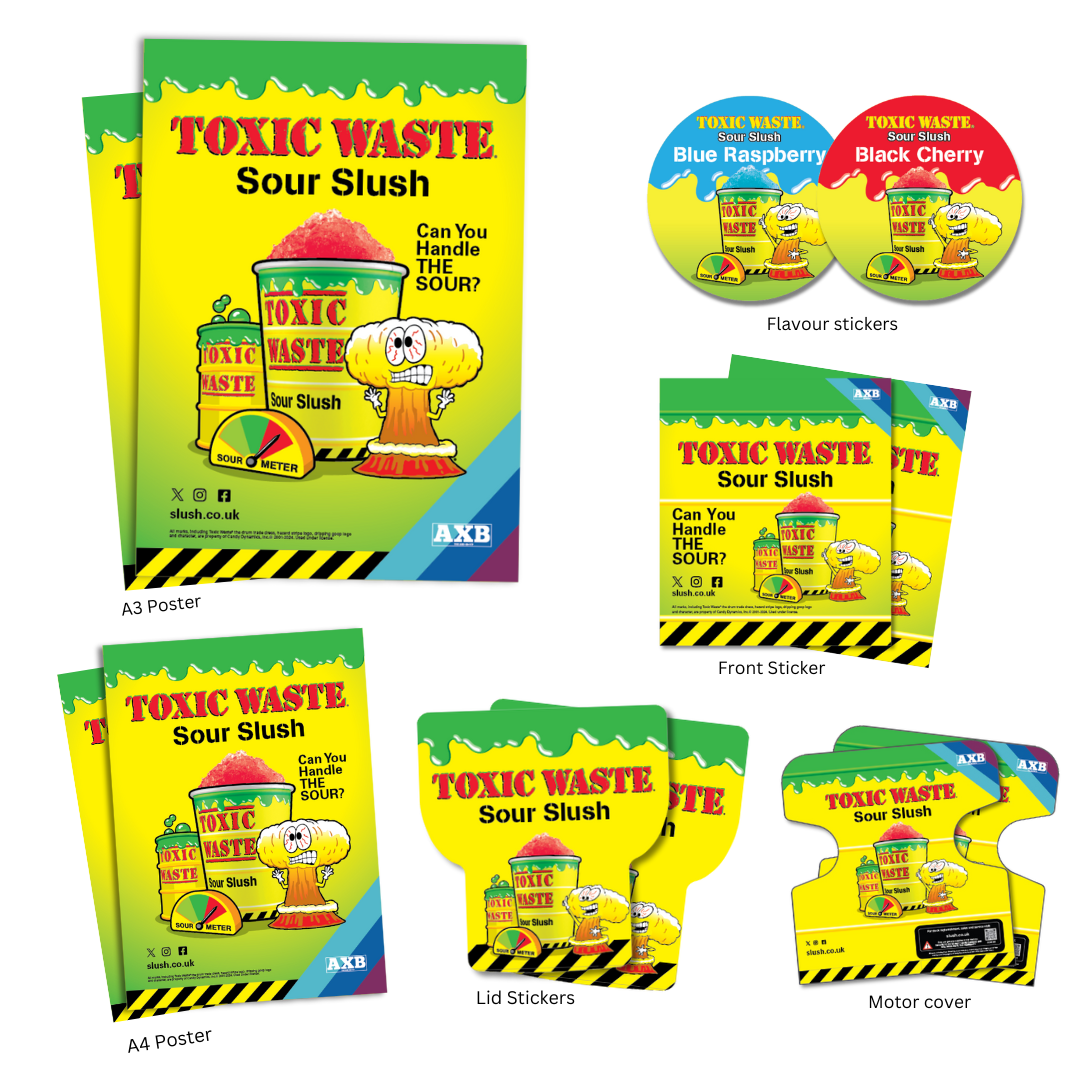 Toxic Waste® POS & Branding Pack for Regular Twin (Skyline 2)