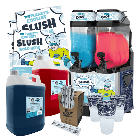 Expert Twin Bowl 12L Slush Machine - With Free Stock!