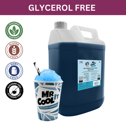 Blue Raspberry Slush Syrup - Glycerol-Free