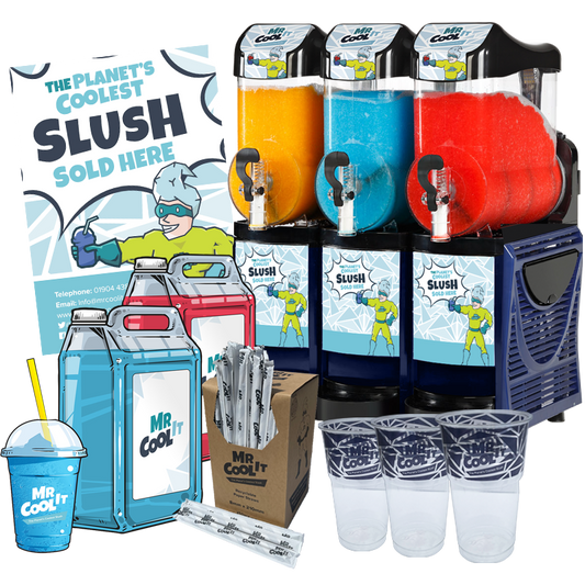 Regular Triple Bowl 10L Slush Machine - With Free Stock!