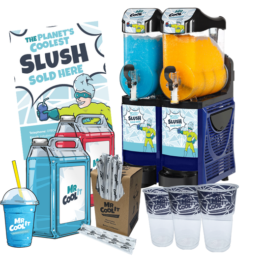 Regular Twin Bowl 10L Slush Machine - With Free Stock!