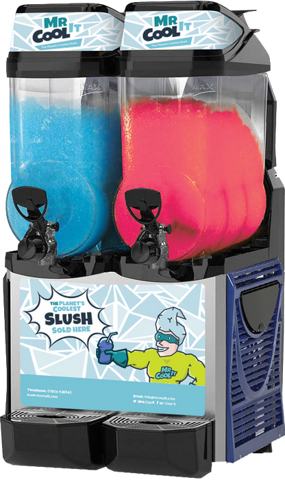 Expert Twin Bowl 12L Slush Machine - With Free Stock!