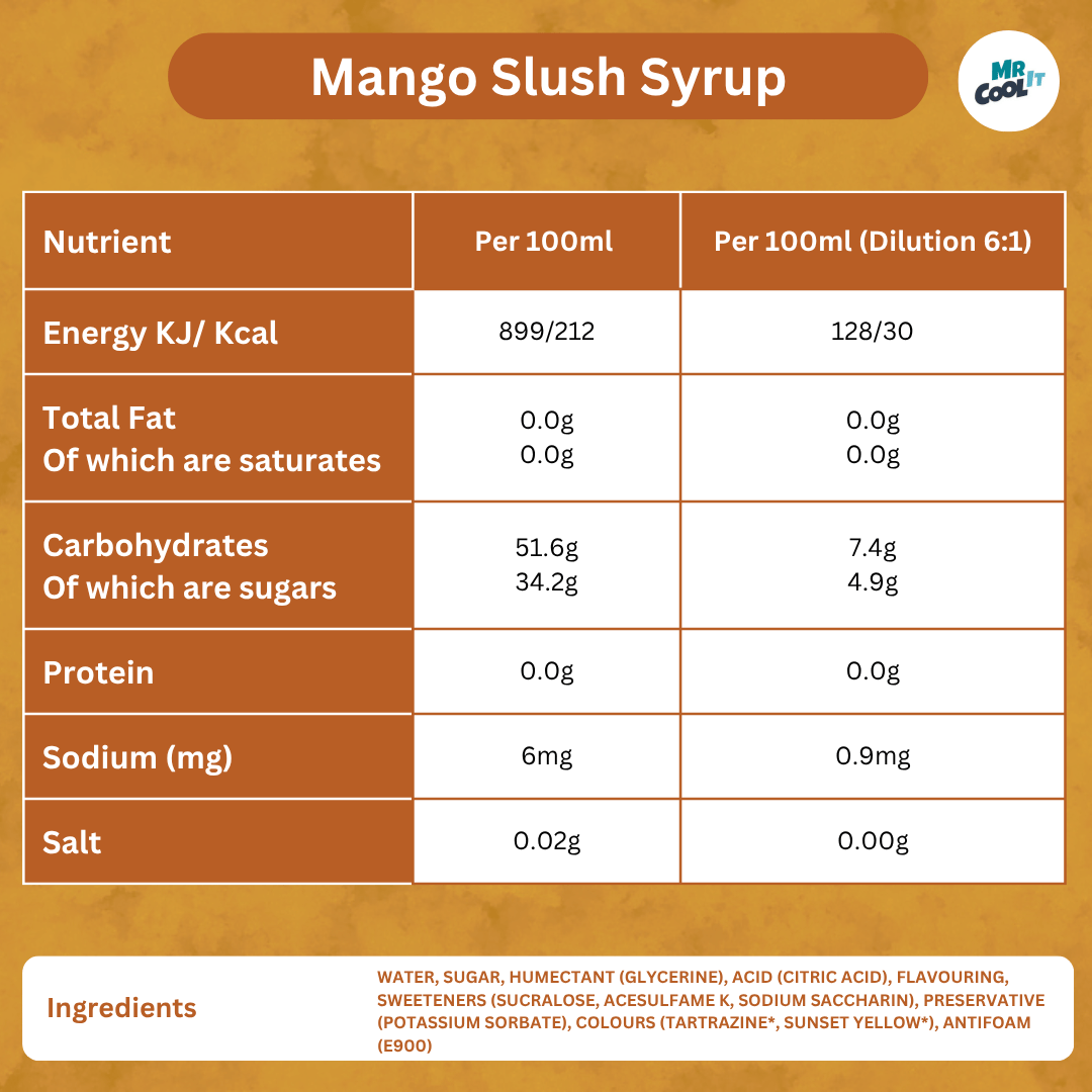 Mango Slush Syrup