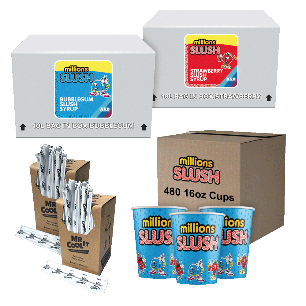 Millions® Syrup & 480 16oz Cup Bundle.