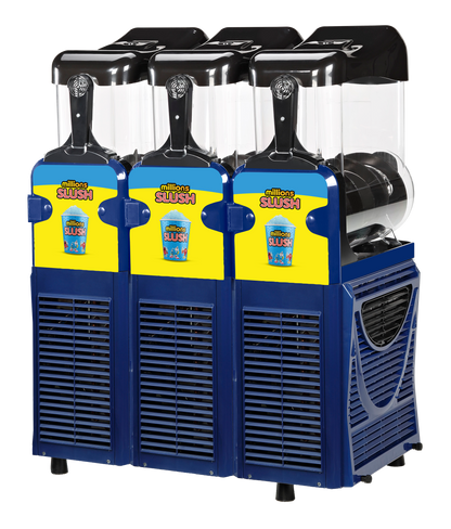 Millions® Pro Triple Bowl 10L Slush Machine - With Free Stock!