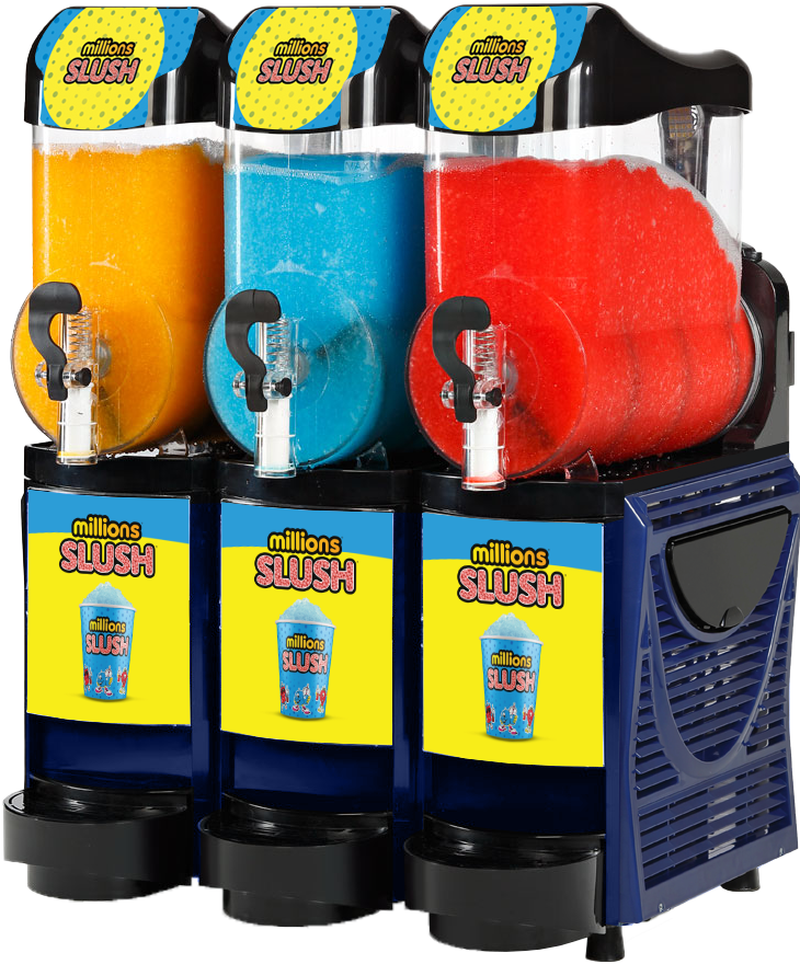 Millions® Pro Triple Bowl 10L Slush Machine - With Free Stock!