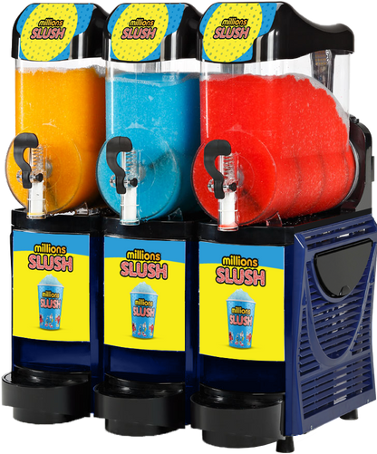 Millions® Pro Triple Bowl 10L Slush Machine - With Free Stock!