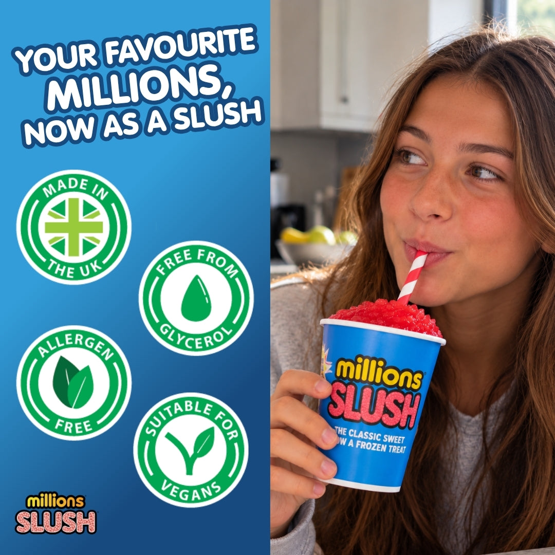 Millions® Strawberry Free From Glycerol Slush Syrup 1L