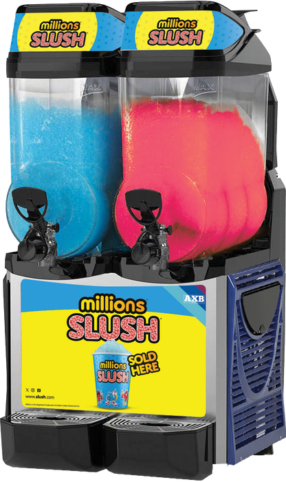 Millions® Expert Twin Bowl 12L Slush Machine - With Free Stock!