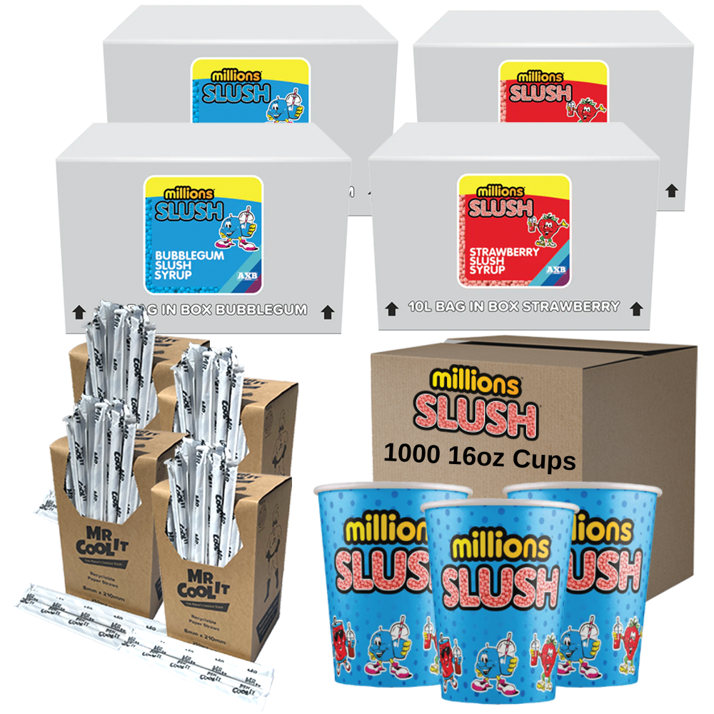 Millions® Syrup & 1000 16oz Cup Bundle