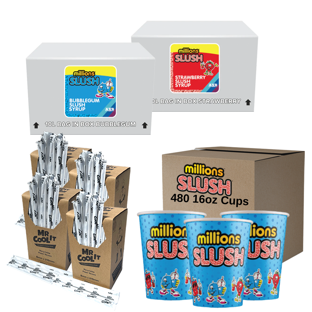 Millions® Syrup & 480 16oz Cup Bundle