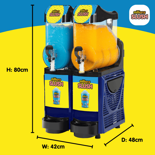 Millions® Skyline Twin 10Ltr Slush Machine.