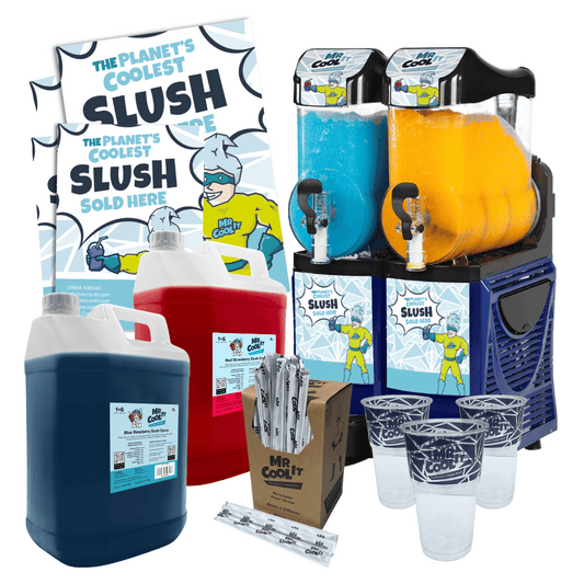 Pro Twin Bowl 10L Slush Machine - With Free Stock!