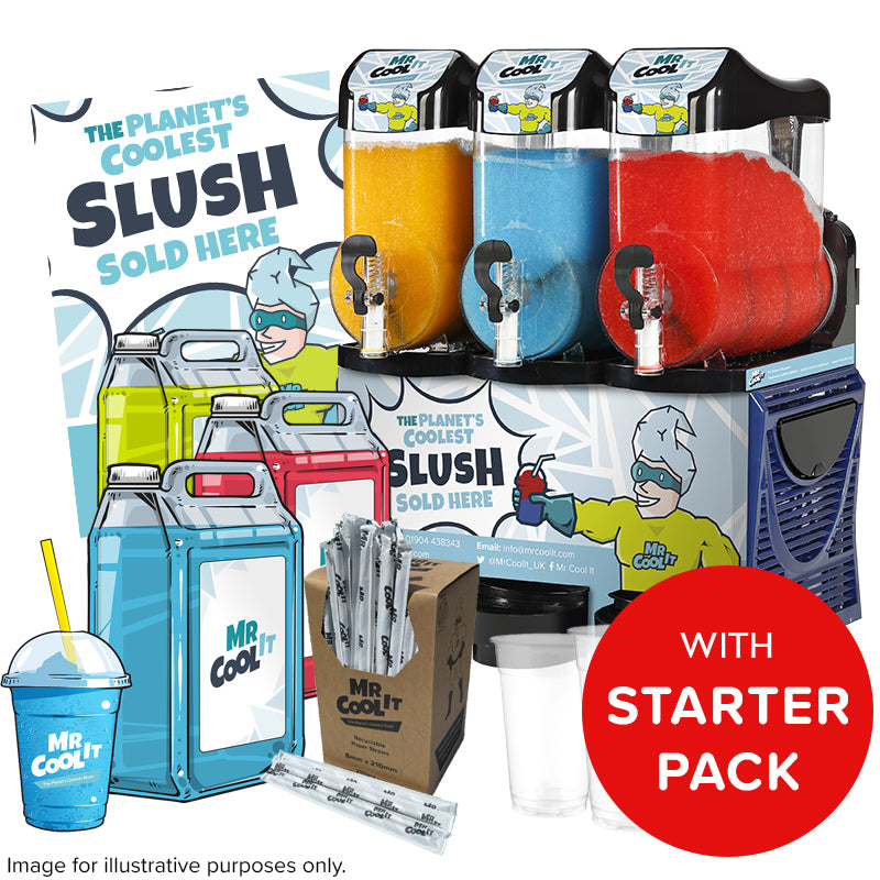 Refurbished Regular Triple Bowl 10L Slush Machine - With Free Stock!