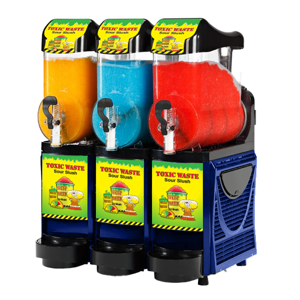 Toxic Waste® Skyline Triple Bowl 10L Slush Machine - With Free Stock!.