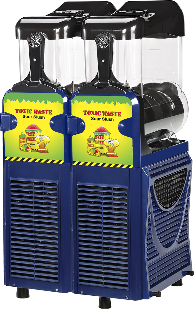 Toxic Waste® Pro Twin Bowl 10L Slush Machine - With Free Stock!