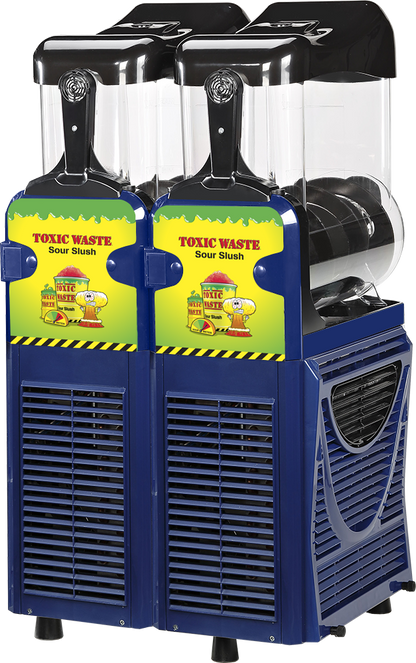 Toxic Waste® Pro Twin Bowl 10L Slush Machine - With Free Stock!